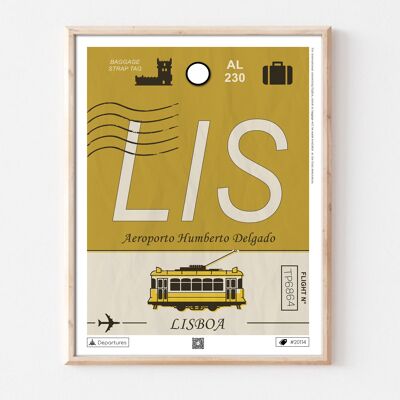 Affiche destination Lisbonne