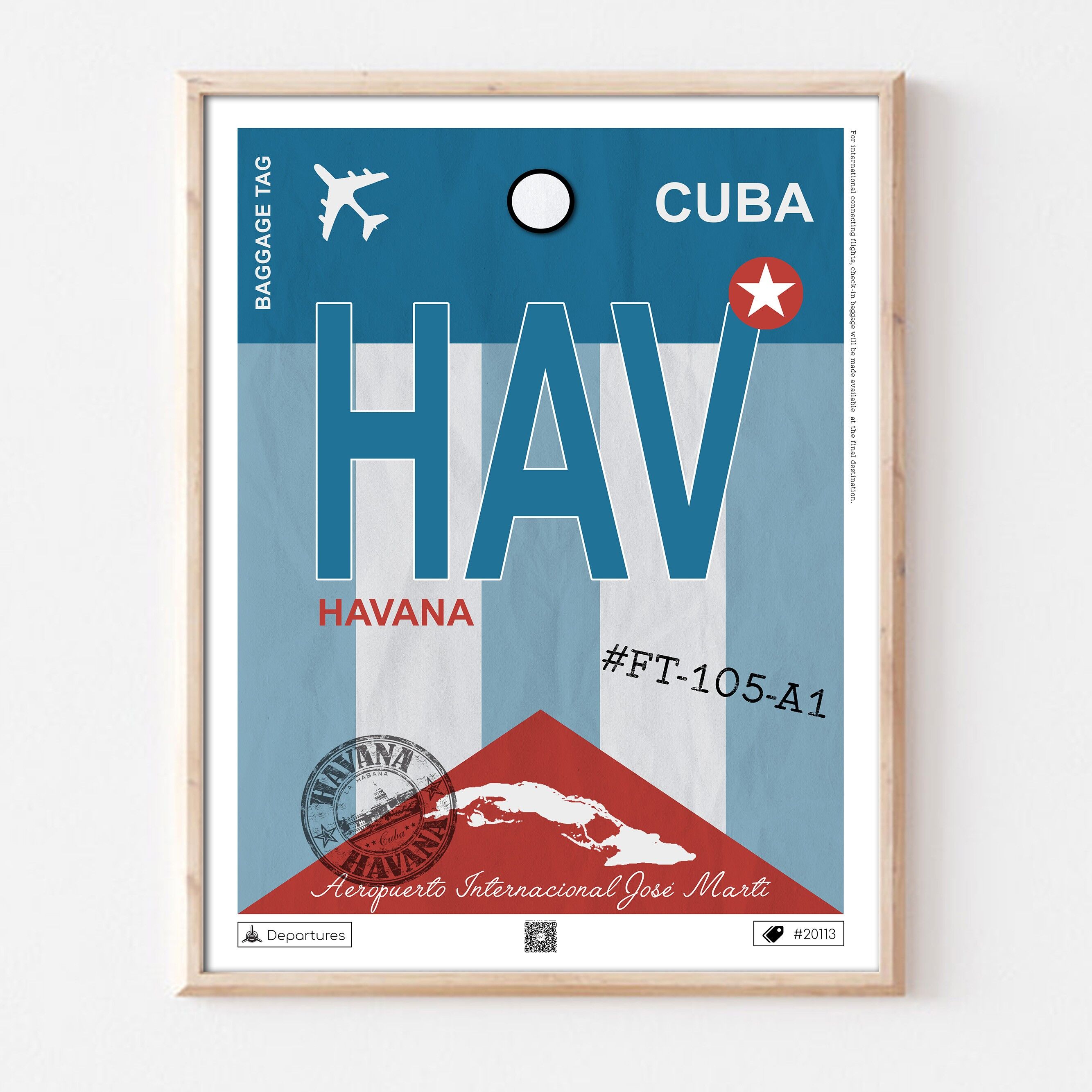 Cartel de destino de la Habana