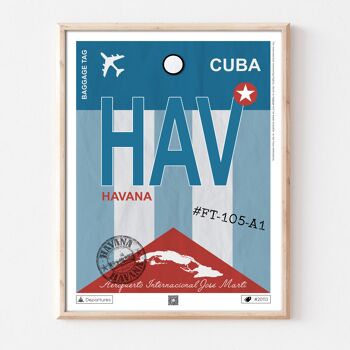 Affiche destination La Havane 1