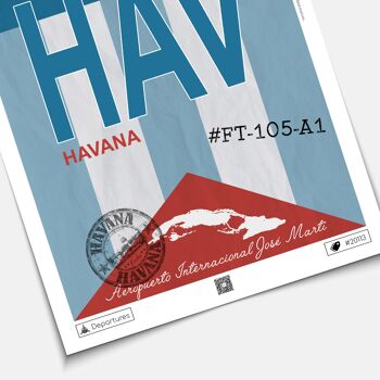 Affiche destination La Havane 3