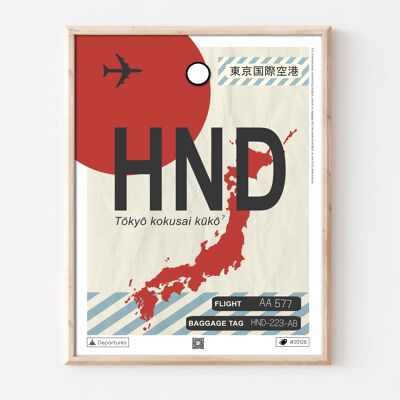 Manifesto della destinazione di Tokyo