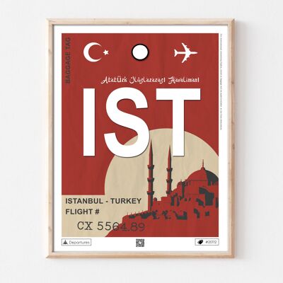 Poster della destinazione di Istanbul