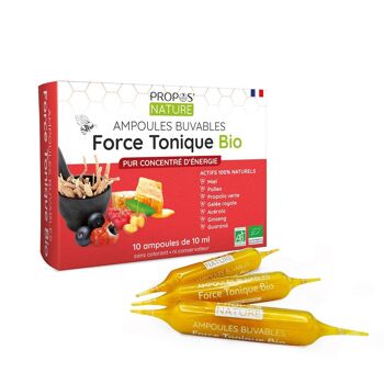 FORCE TONIQUE BIO - TONUS, ENERGIE & IMMUNITÉ -  10 AMPOULES 10 ML 3