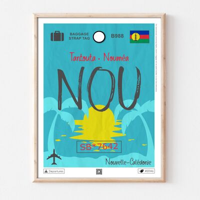 Affiche destination Nouméa