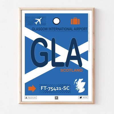 Póster de destino de Glasgow