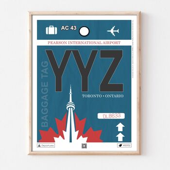 Affiche destination Toronto 1
