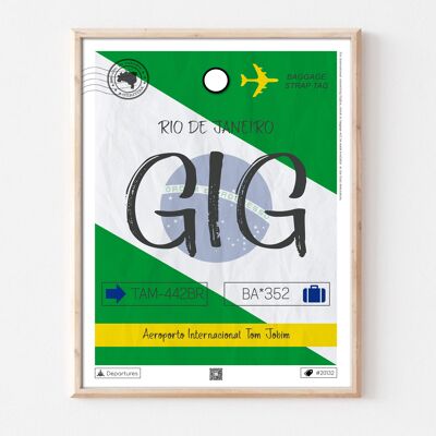 Rio de Janeiro destination poster