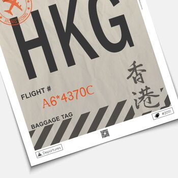 Affiche destination Hong Kong 3