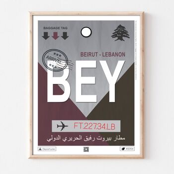 Affiche destination Beyrouth 1