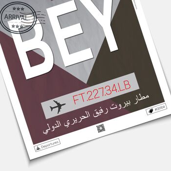 Affiche destination Beyrouth 3