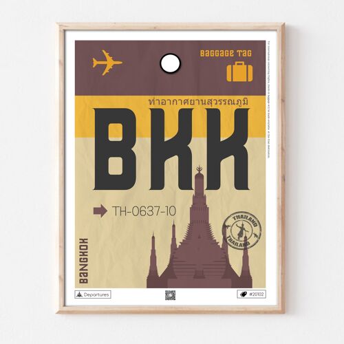 Affiche destination Bangkok