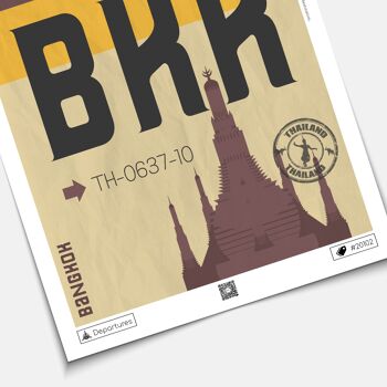 Affiche destination Bangkok 3