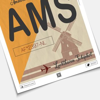 Affiche destination Amsterdam 3