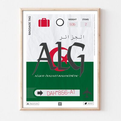 Algiers destination poster