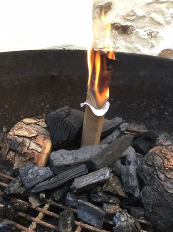 COFFRET CADEAU BBQ & DECO CHEMINEE REMPLI D'ALLUME-FEUX rapides, faciles, naturels & made in France - JOLIE BOITE RANGEMENT, à laisser à portée du poêle à bois ou de la cheminée 6