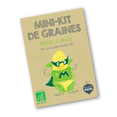 Mini-Kit mit Bio-Saatgut von Régis le corn