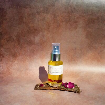 Regenerating floral oil
