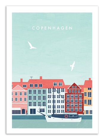 Art-Poster - Copenhagen - Katinka Reinke W18428-A3 1