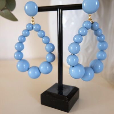 ODETTE blue XXL earrings