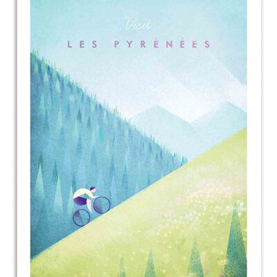 Art-Poster - Visita los Pirineos - Henry Rivers-A3