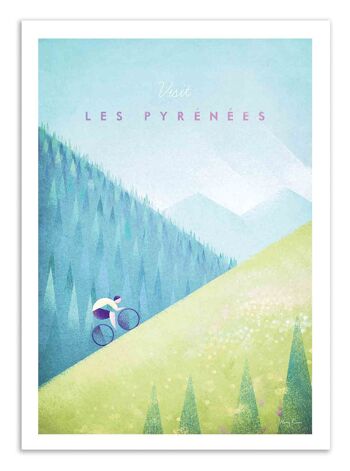 Art-Poster - Visit Les Pyrénées - Henry Rivers-A3 1