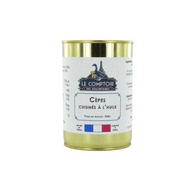 Cèpes cuisinés à l'huile - 230g