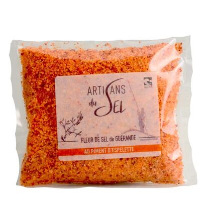 Fleur de Sel aus Guérande mit Espelette-Pfeffer - 100gr