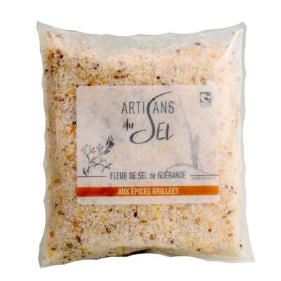 Fleur de Sel aus Guérande mit gegrillten Gewürzen - 100gr