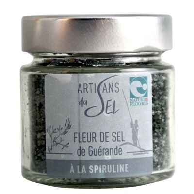 Fleur de Sel aus Guérande mit Spirulina - 85gr