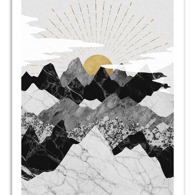 Poster artistico - L'alba - Kookie Pixel W18606-A3