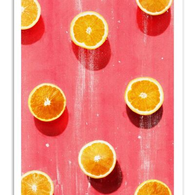 Kunstplakat - Orangenfrüchte - Leemo W18825