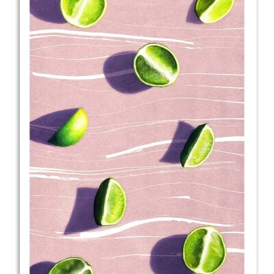 Art-Poster - Lime Fruits - Leemo W18826