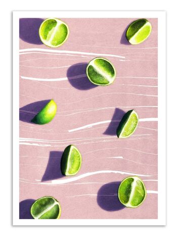 Art-Poster - Lime Fruits - Leemo W18826 1