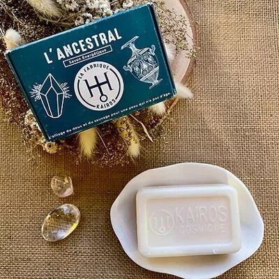 L'Ancestral energetic soap with donkey's milk and rock crystal