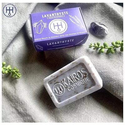 Lavanthyste energy soap with lavender and amethyst