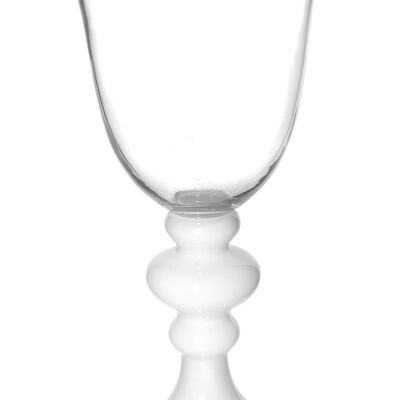 Goblet on a white foot