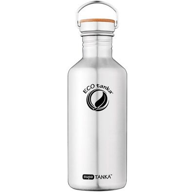 1.2l supaTANKA™ stainless steel drinking bottle with bamboo cap