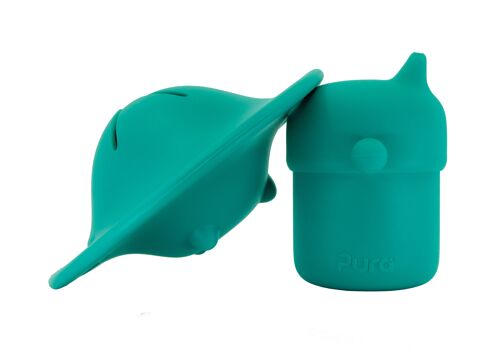 Pura my-my™ silicone tuitbeker 150 ml + snack cup - Mint