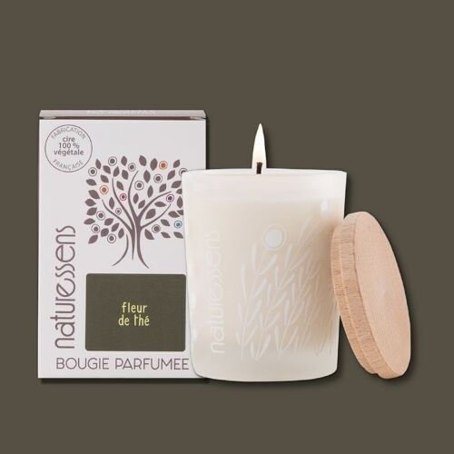 BOUGIE PARFUMEE CIRE VEGETALE FLEUR DE THE