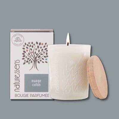 SCENTED CANDLE VEGETABLE WAX COTTON NUAGE