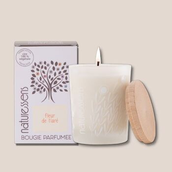 BOUGIE PARFUMEE CIRE VEGETALE FLEURS DE TIARE 1