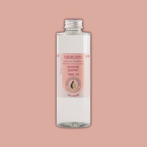 RECHARGE DIFFUSEUR DE PARFUM 200ML PIVOINE JASMIN