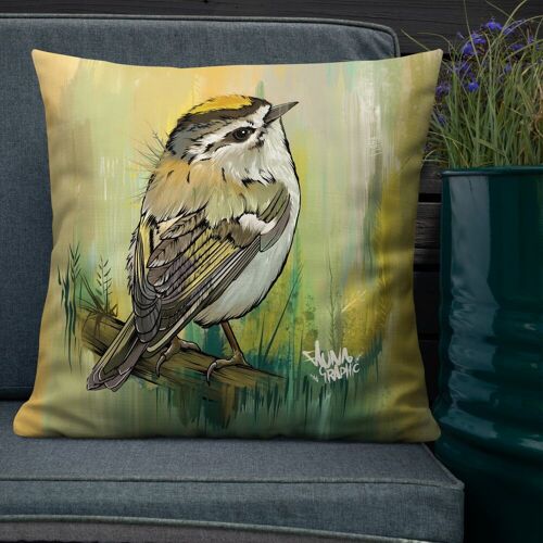 Firecrest Luxury Bird Pillow - Cushion