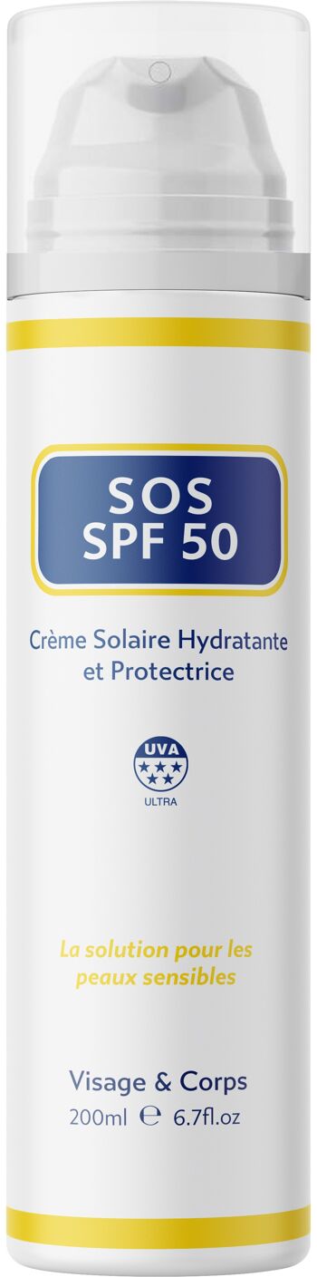 Crème Solaire SOS SPF 50 200 ml - Version Française 1