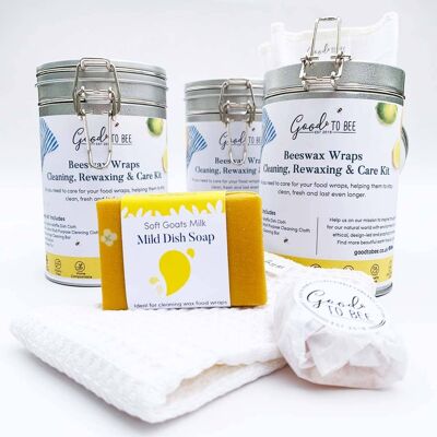 Wax Wraps Cleaning, Rewaxing & Care Kit