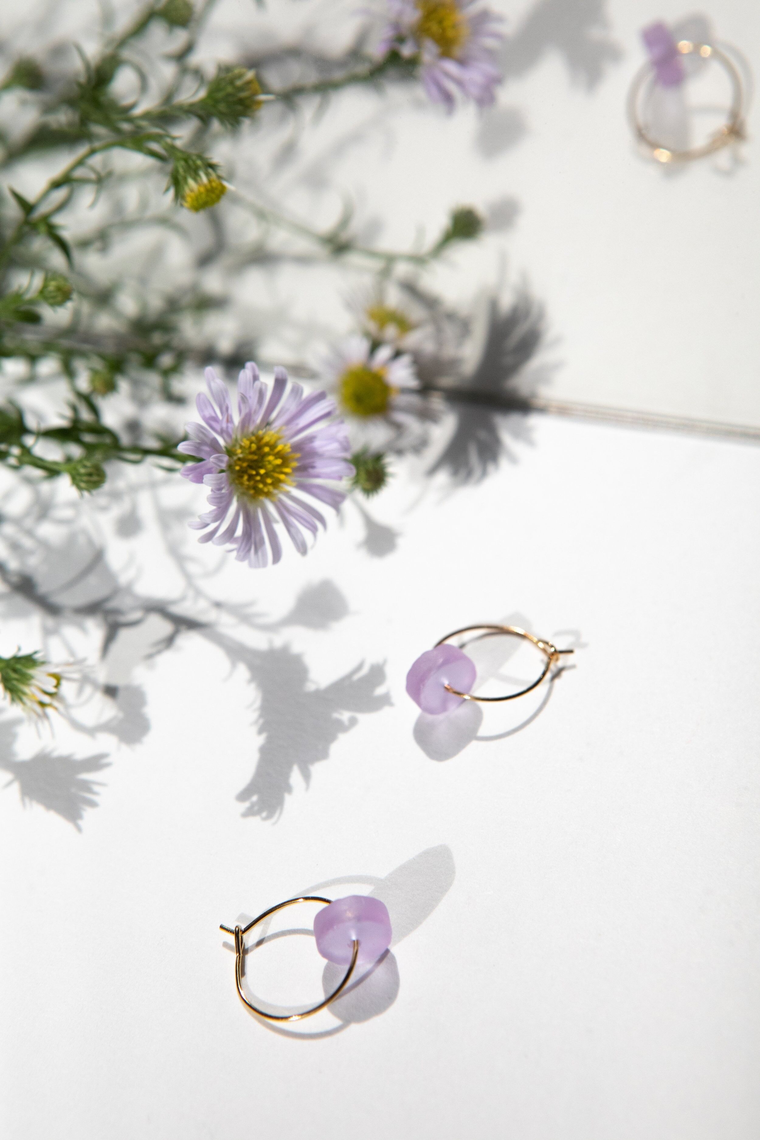 vetro di mini cerceaux de tranche de lilas