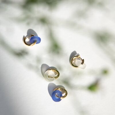 hoops with glass ring