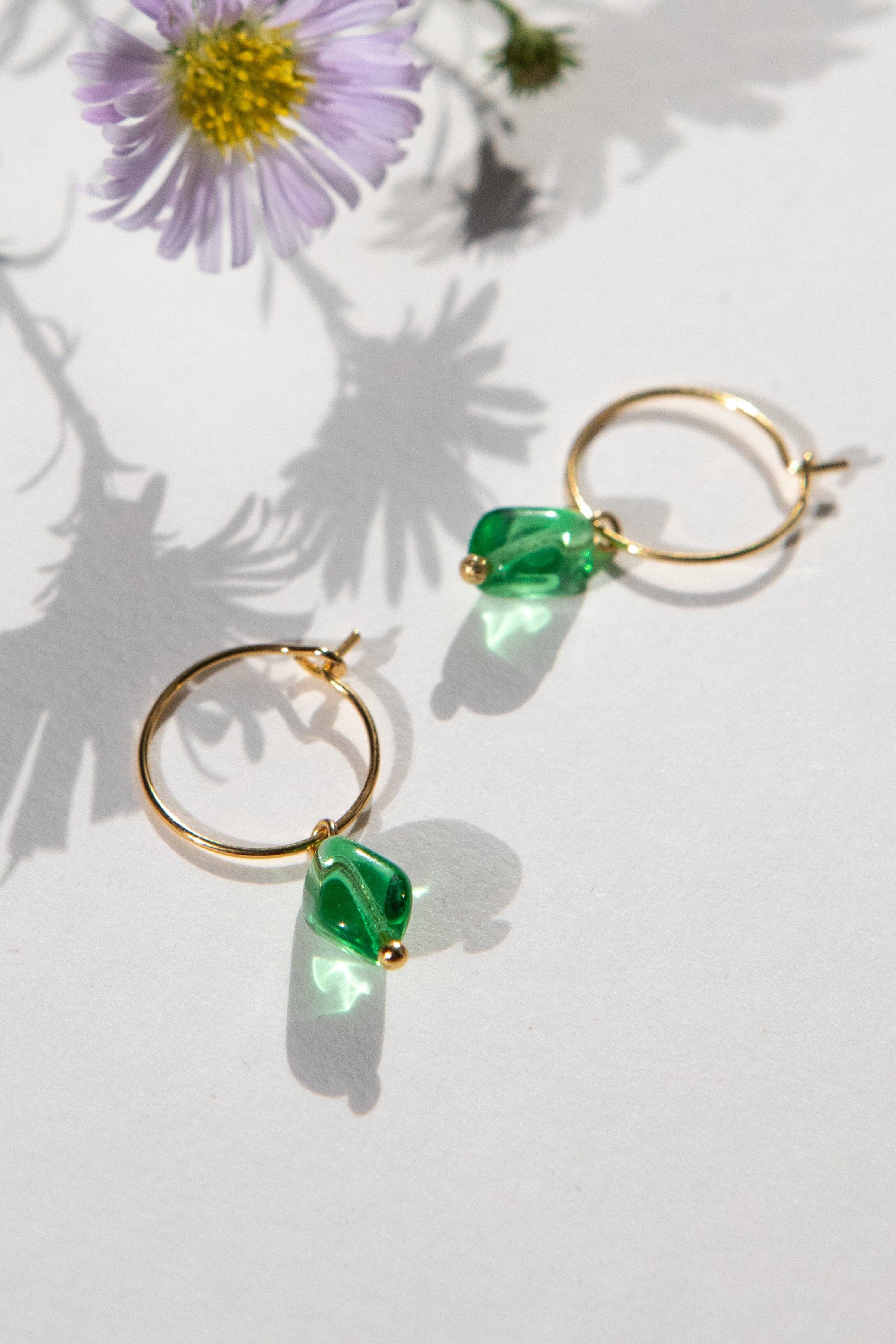 verre Mini Hoops tourbillon vert