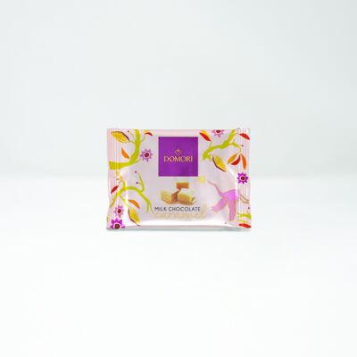 Domori To Go milk chocolate and caramel tablet - 25g