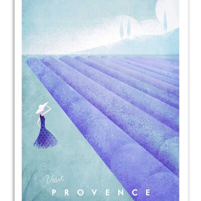 Kunstplakat - Provence besuchen - Henry Rivers W18912